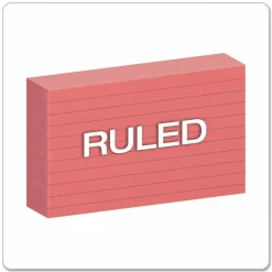 Oxford Color Index Cards, Ruled, 3
