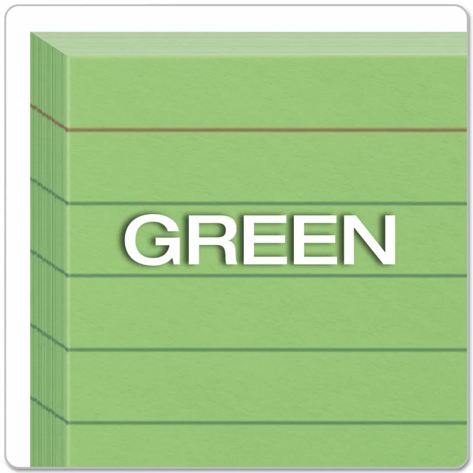 Oxford Color Index Cards, Ruled, 3" x 5", Green, Pack Of 100