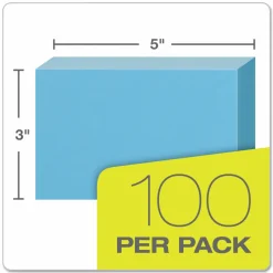 Oxford Color Index Cards, Unruled, 3