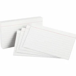 Oxford Heavyweight Ruled Index Cards, 3 x 5, White, 100/Pack