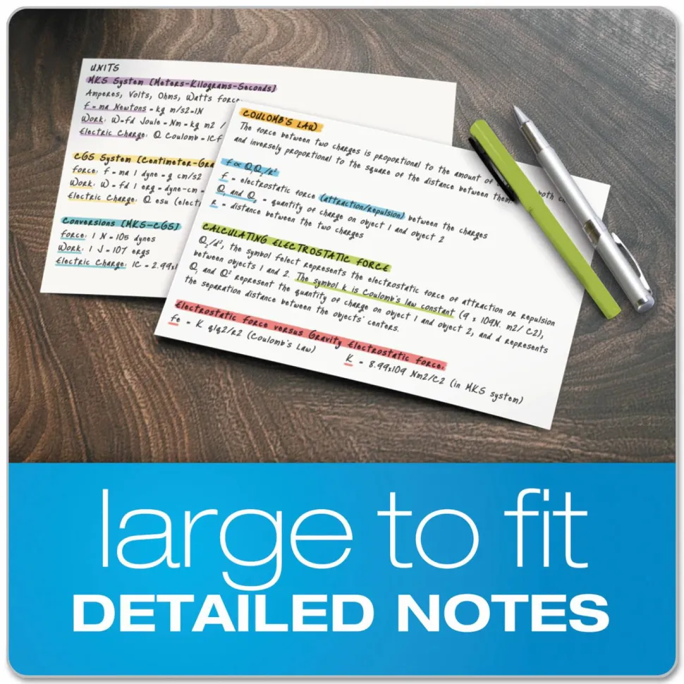 Oxford Index Cards, Blank, 5" x 8", White, Pack Of 100