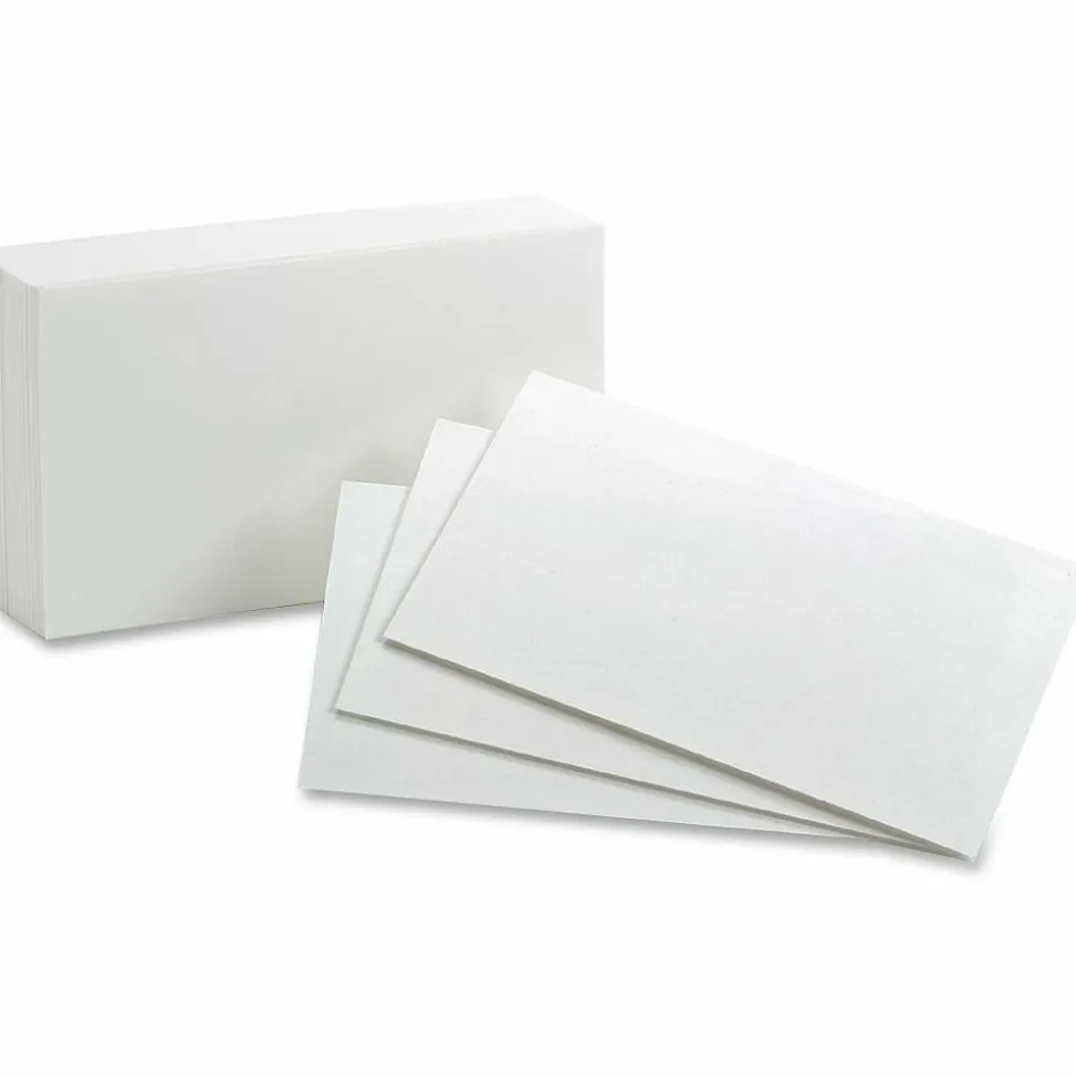 Oxford Index Cards, Blank, 5" x 8", White, Pack Of 100