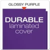 Oxford Laminated Twin-Pocket Folders, 8 1/2" x 11", Purple, Box Of 25