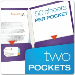 Oxford Laminated Twin-Pocket Folders, 8 1/2