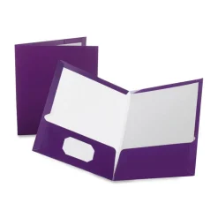 Oxford Laminated Twin-Pocket Folders, 8 1/2
