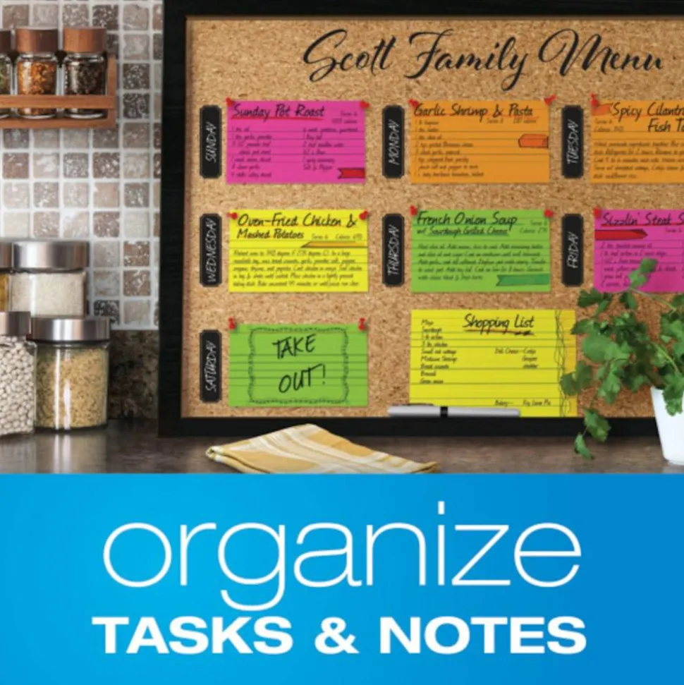 Oxford Neon Index Cards, 3" x 5", Ruled, Assorted Colors, 100 Per Pack