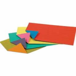 Oxford Ruled Extreme Index Cards, 3" x 5", Assorted, Pack Of 100