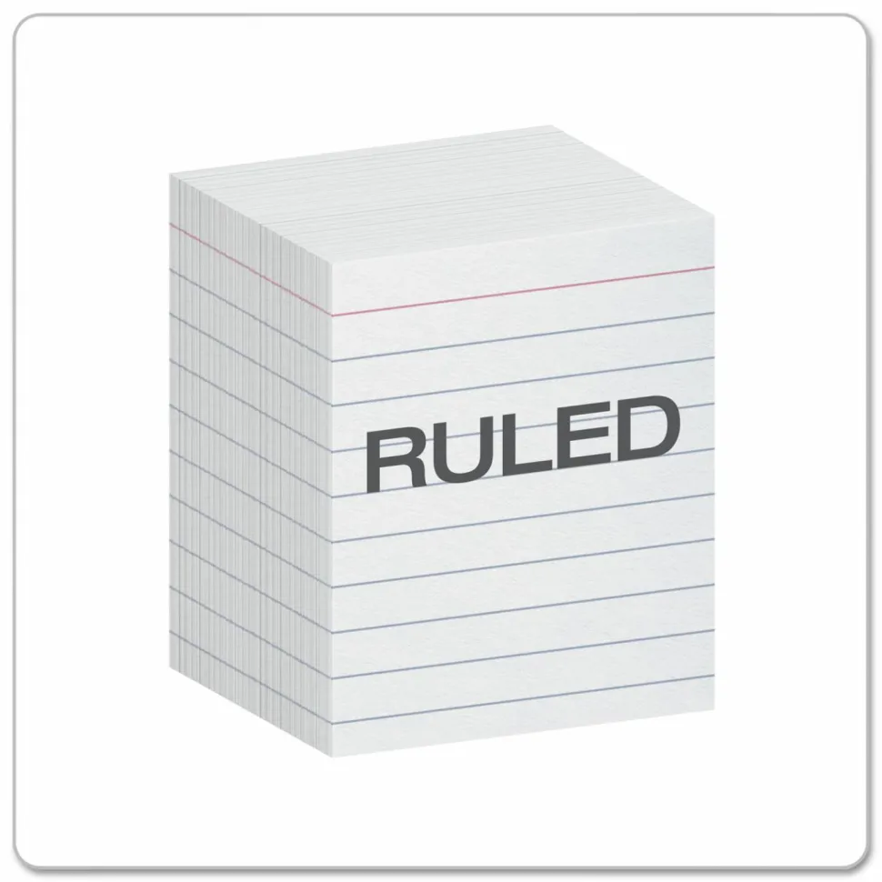 Oxford Ruled Mini Index Cards, 3 x 2.5, White, 200/Pack