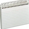 Oxford Spiral-Bound Index Cards, Ruled, 3" x 5", White, Pack Of 50
