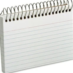 Oxford Spiral-Bound Index Cards, Ruled, 3" x 5", White, Pack Of 50