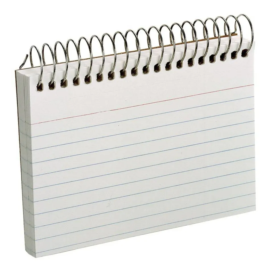Oxford Spiral-Bound Index Cards, Ruled, 3" x 5", White, Pack Of 50