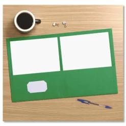 Oxford Twin-Pocket Folder, Accommodates (100) 11 x 8.5 Sheets, Assorted Colors, 25/Box