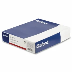 Oxford Twin-Pocket Folder, Accommodates (100) 11 x 8.5 Sheets, Burgundy, 25/Box