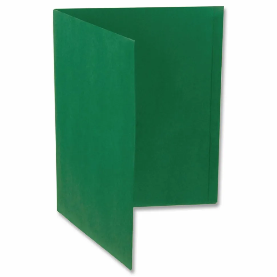 Oxford Twin-Pocket Portfolio With Fasteners, 8 1/2" x 11", Hunter Green, Pack Of 25