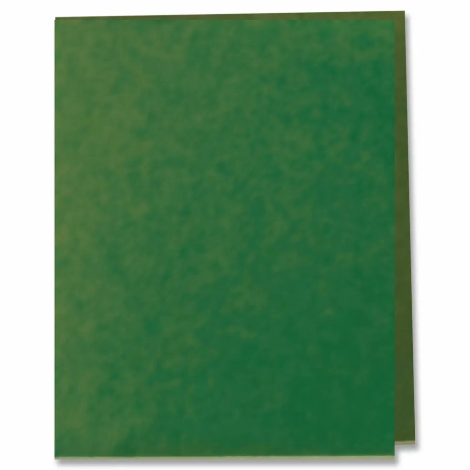 Oxford Twin-Pocket Portfolio With Fasteners, 8 1/2" x 11", Hunter Green, Pack Of 25