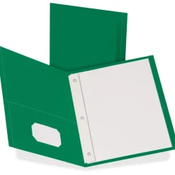 Oxford Twin-Pocket Portfolio With Fasteners, 8 1/2