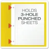 Oxford Twin-Pocket Portfolio With Fasteners, 8 1/2" x 11", Yellow, Pack Of 25