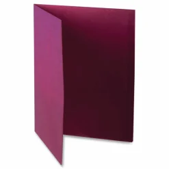 Oxford Twin-Pocket Portfolio With Fasteners, 8 1/2" x 11", Burgundy, Pack Of 25