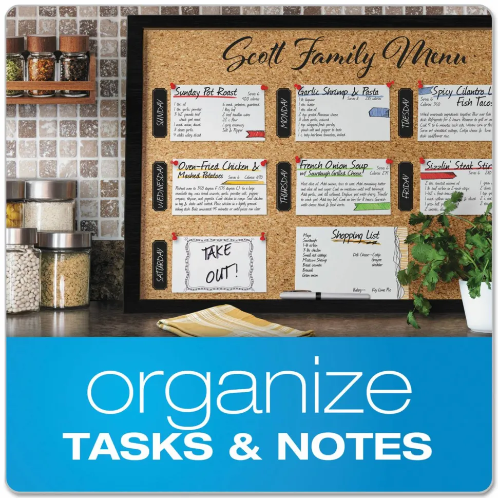 Oxford Unruled Index Cards, 4 x 6, White, 100/Pack