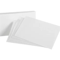 Oxford Unruled Index Cards, 4 x 6, White, 100/Pack