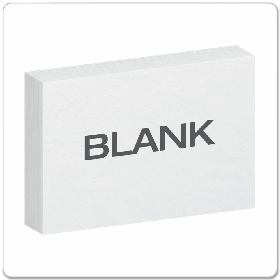 Oxford Unruled Index Cards, 4 x 6, White, 100/Pack