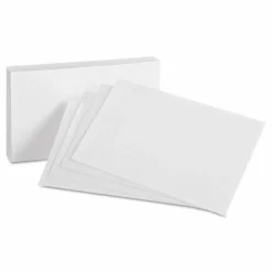 Oxford Unruled Index Cards, 4 x 6, White, 100/Pack
