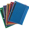 Oxford Zipper Binder Pockets - 7 1/2" x 10 1/2" Sheet - Ring Binder - Assorted - Vinyl - 1 Each