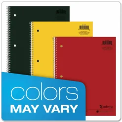 Oxford Earthwise by Oxford Recycled 1-Subject Notebook, Quad Rule (4 sq/in), Randomly Assorted Cover Color, (80) 11 x 8.5 Sheets