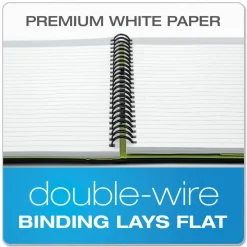 Oxford Idea Collective Professional Wirebound Hardcover Notebook, 1-Subject, Medium/College Rule, Black Cover, (80) 8 x 5.5 Sheets