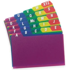 Oxford Poly Card Guides, A-Z, 3