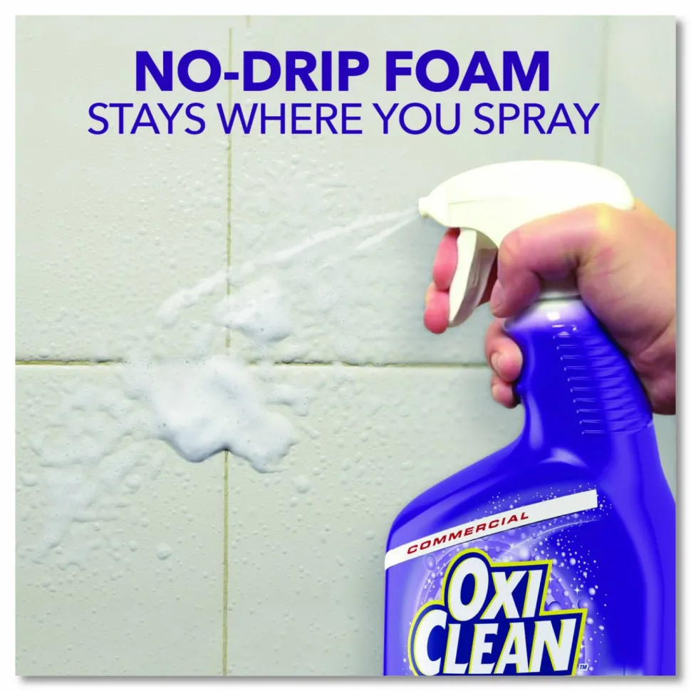 OxiClean Plus Bleach Mold and Mildew Stain Remover, Citrus Scent, 30 oz Trigger Spray Bottle, 8/Carton