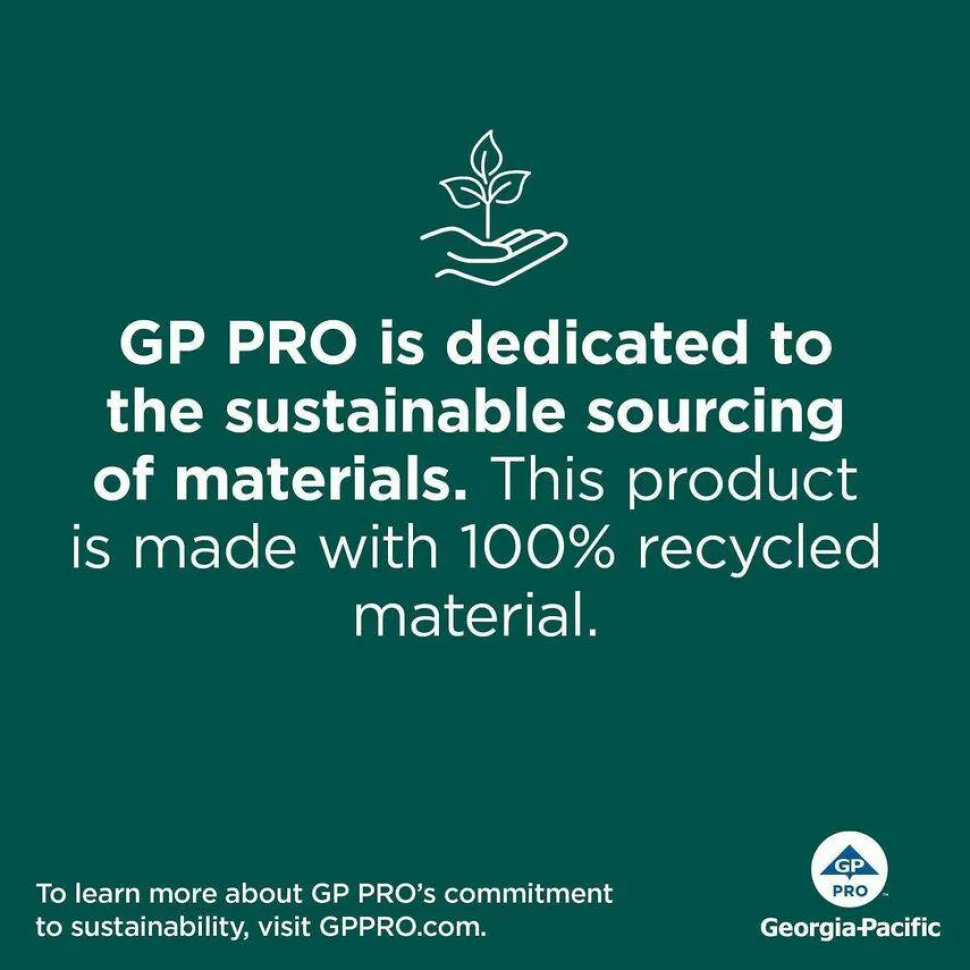 Pacific Blue Basic by GP PRO, 1-Ply, Multifold Paper Towels, 9.2" X 9.4", 100% Recycled, White, 250 Sheets per Pack, 16 Packs Per Case