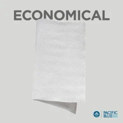 Pacific Blue Basic by GP PRO, 1-Ply, S-Fold Paper Towels, 9.25" X 9.9", 40% Recycled, White, 250 Sheets per Pack, 16 Packs Per Case
