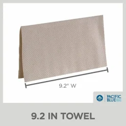 Pacific Blue Basic by GP PRO, 1-Ply, S-Fold Paper Towels, 9.25