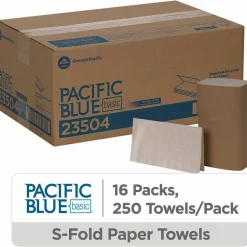 Pacific Blue Basic by GP PRO, 1-Ply, S-Fold Paper Towels, 9.25