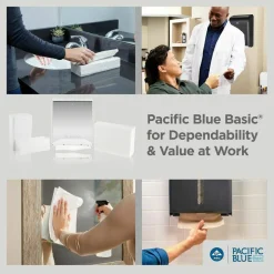 Pacific Blue Basic by GP PRO, 1-Ply, C-Fold Paper Towels, 10.1