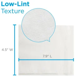 PACIFIC BLUE BASIC DISPOSABLE DELICATE TASK WIPERS, 4.5
