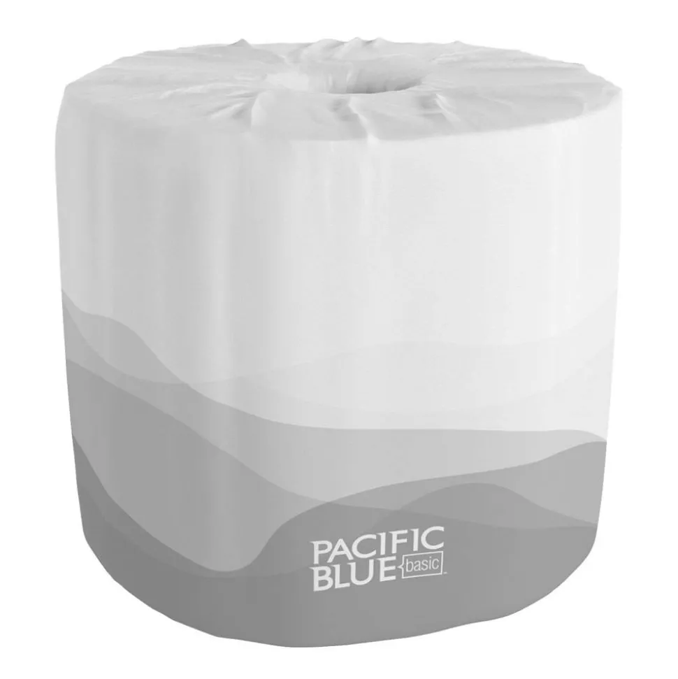 Pacific Blue by GP PRO, 2 Ply, Standard Roll Embossed Toilet Paper, 4.05x4, 100% Recycled, White, 550 Sheets, 80 Rolls per Case