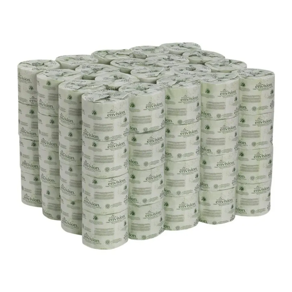 Pacific Blue by GP PRO, 2 Ply, Standard Roll Embossed Toilet Paper, 4.05x4, 100% Recycled, White, 550 Sheets, 80 Rolls per Case