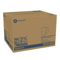 Pacific Blue by GP PRO, 2 Ply, Standard Roll Embossed Toilet Paper, 4