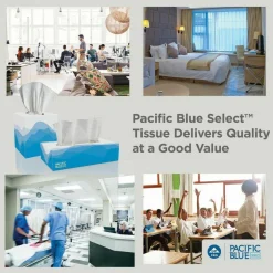 Pacific Blue Select Facial Tissue by GP Pro - Flat Box