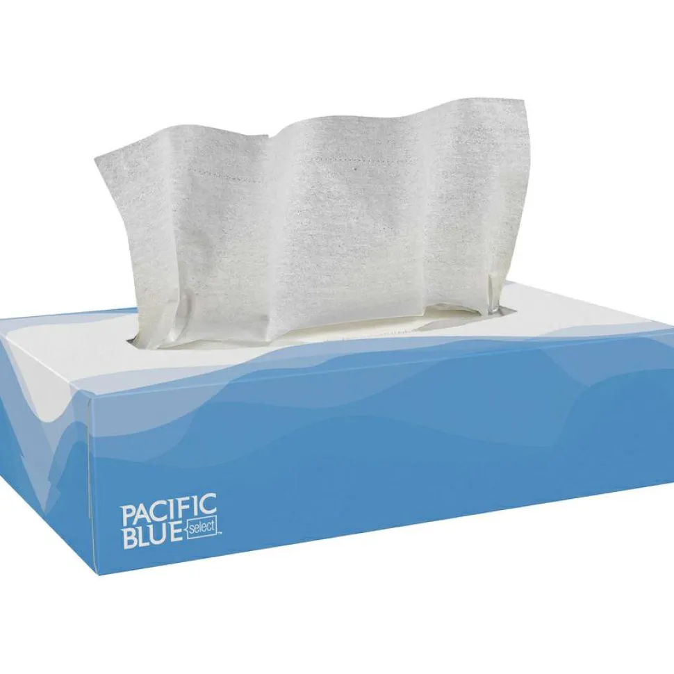 Pacific Blue Select Facial Tissue by GP Pro - Flat Box