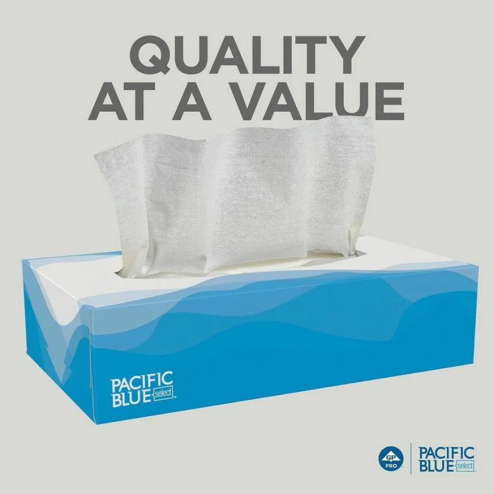 Pacific Blue Select Facial Tissue by GP Pro - Flat Box