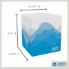 Pacific Blue Select 2-Ply Facial Tissue, Cube Box, White, 10% Recycled Fiber, 36 Boxes Per Case, 100 Tissues Per Box