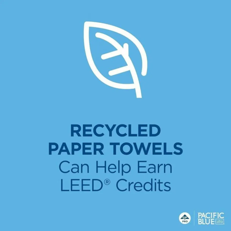 Pacific Blue Ultra by GP PRO High Capacity 1-Ply Paper Towels, Brown, 1150' Per Roll, Pack Of 3 Rolls