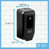 Pacific Blue Ultra Wall-Mount Manual Soap & Sanitizer Dispenser, 11.49"H x 5.66"W x 4"D, Black, 1 Dispenser