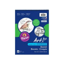 Pacon Art1st Artist's Sketch Pad, Unruled, (30) White 9 x 12 Sheets