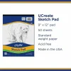 Pacon Art1st Sketch Pad, Unruled, (50) White 9 x 12 Sheets