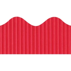 Pacon Bordette Scalloped Border, Flame Red