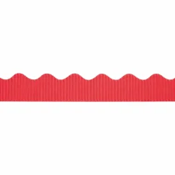 Pacon Bordette Scalloped Border, Flame Red